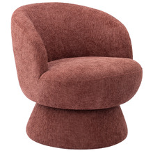 Eloise Chenille Swivel Armchair
